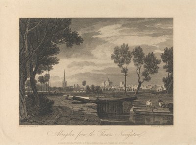 Abingdon desde el Thames Navigation de William Byrne