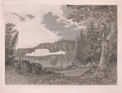 Fonthill como era antes de las alteraciones del Sr. Beckford de William Byrne