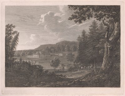 Fonthill como era antes de las alteraciones del Sr. Beckford de William Byrne