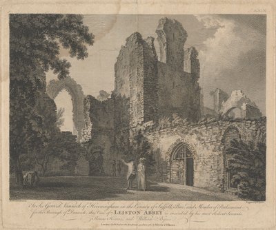 Vista de la Abadía de Leiston de William Byrne