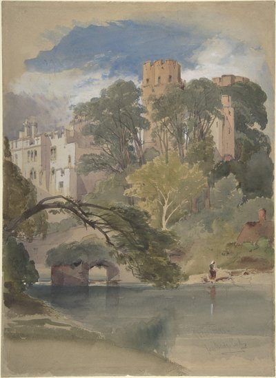 La torre de César, castillo de Warwick de William Callow