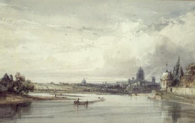 Vista lejana de París de William Callow
