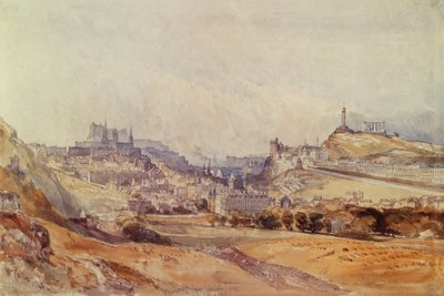 Edimburgo desde Salisbury Crags de William Callow