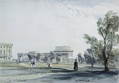 Entrada a Hyde Park en Hyde Park Corner de William Callow