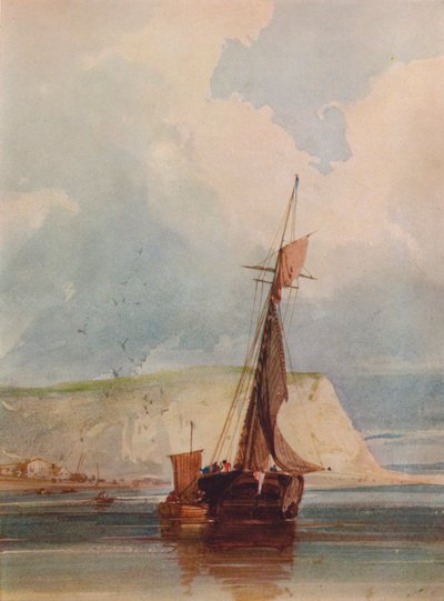 Barcos de pesca en el promontorio, c. 1841 de William Callow