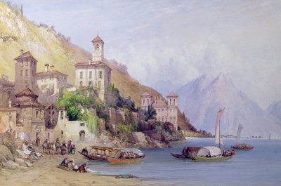 Gravedona, Lago de Como, 1895 de William Callow