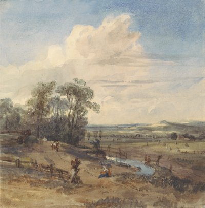 Paisaje según Wynants (en el Louvre) de William Callow