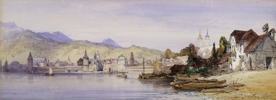 Lucerna desde el lago, 1862 de William Callow