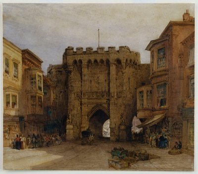 La puerta Bar, Southampton, 1888 de William Callow