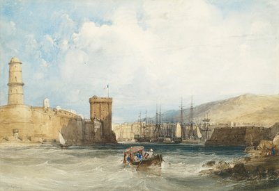La entrada al puerto de Marsella de William Callow