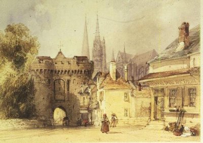 La Puerta Guillaume, Chartres de William Callow
