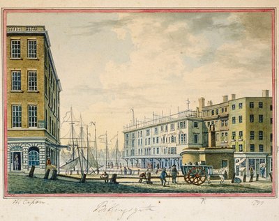 Mercado de Billingsgate, Londres, 1799 de William Capon