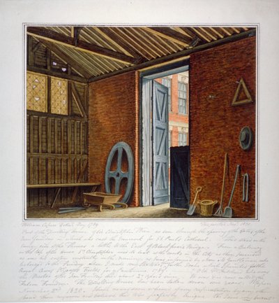 Parte de la casa de Sir Christopher Wren, Southwark, Londres, 1820 de William Capon