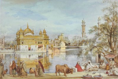 1854 Pintura del templo dorado de William Carpenter de William Carpenter