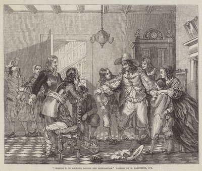 Carlos II en Holanda, antes de la Restauración de William Carpenter