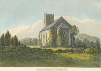 Iglesia de Needwood: acuarela, 1839 de William Carter