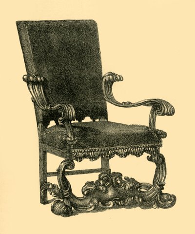 Silla de madera de nogal, c1685-1710, 1881 de William Catley
