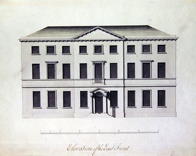 Diseño para Enville Hall en Staffordshire, c.1770 de William Chambers