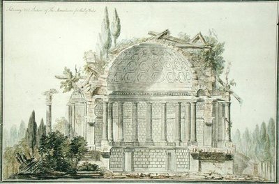 Diseño para un Mausoleo en Ruinas para el Príncipe de Gales (1738-1820) 1752 de William Chambers
