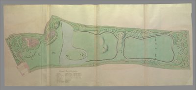 Plano general de los jardines en Kew, 1763 de William Chambers