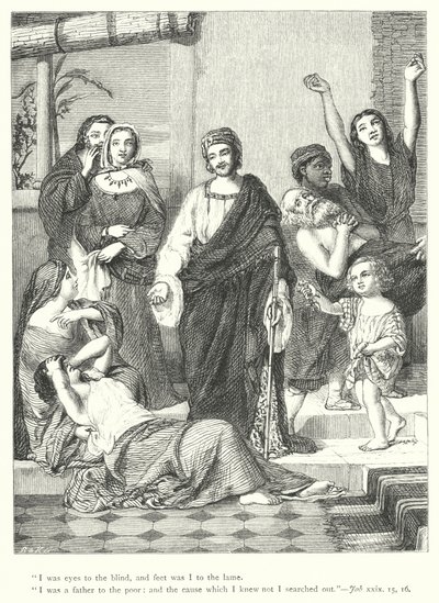 Los días prósperos de Job de William Charles Thomas (after) Dobson