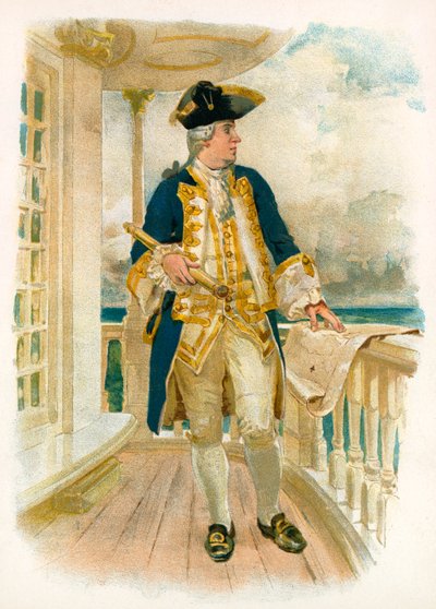 Almirante, siglo XVIII de William Christian Symons