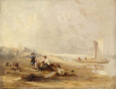 La orilla de un río (óleo sobre lienzo) de William Clarkson Stanfield
