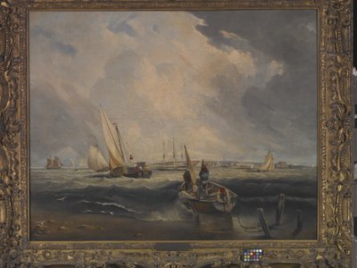 Bligh Sands, Sheerness (óleo sobre lienzo) de Clarkson Frederick Stanfield