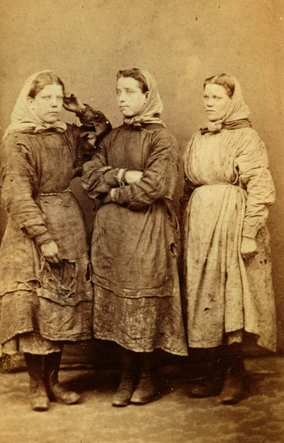 Trabajadores de la fábrica de hierro de Tredegar, Gales de William Clayton