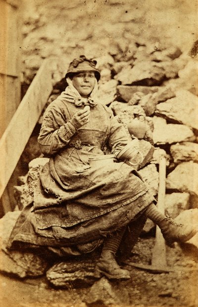 Trabajadores de la fábrica de hierro de Tredegar, Gales de William Clayton