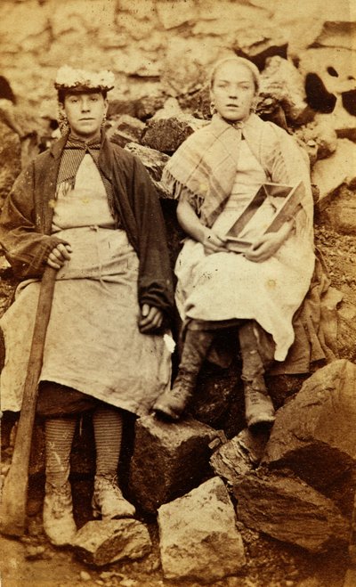 Trabajadores de la fábrica de hierro de Tredegar, Gales de William Clayton