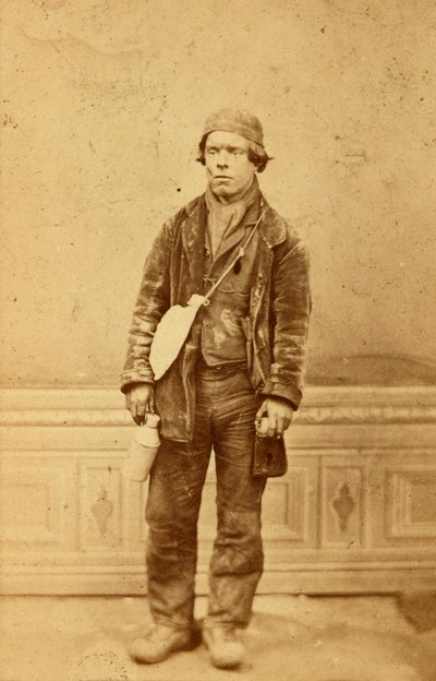Trabajadores de la fábrica de hierro de Tredegar, Gales de William Clayton