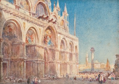 Vista de la catedral de San Marcos, Venecia de William Collingwood