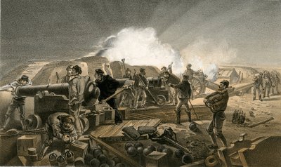 Una noche calurosa en las baterías de William Crimea Simpson
