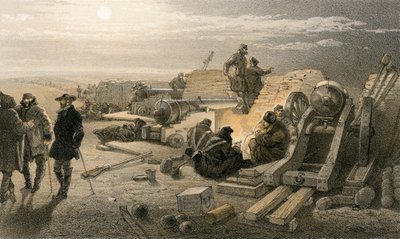 Una noche tranquila en las baterías, Greenhill Battery (Mayor Chapman