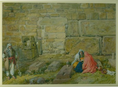 Puerta construida en la pared este del Haram, cerca de la Puerta Dorada, 1872 de William Crimea Simpson