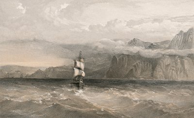 Cabo Aiya, mirando al norte hacia Balaklava de William Crimea Simpson