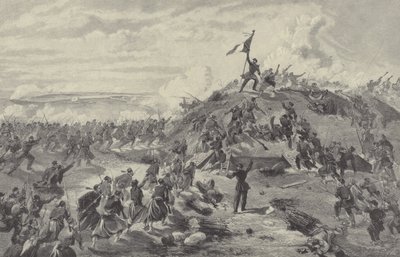 Captura del Reducto de Malakoff por los franceses, Sitio de Sebastopol, 8 de septiembre de 1855 de William Crimea Simpson