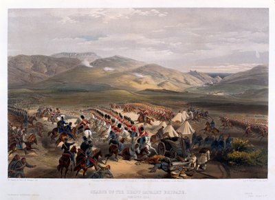 Carga de la Brigada Pesada en la Batalla de Balaclava, 1854 de William Crimea Simpson