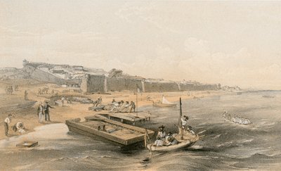 Fortaleza de Yenikale mirando hacia el mar de Azov de William Crimea Simpson