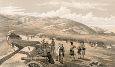 Campamento de la Brigada de las Tierras Altas, mirando al sur de William Crimea Simpson