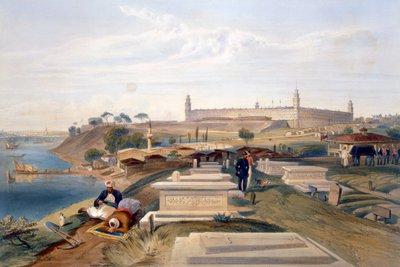 Hospital y cementerio, Scutari, lámina de 