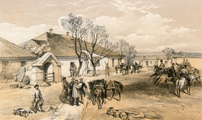 Cuartel general de Lord Raglan en Khutor-Karagatch de William Crimea Simpson