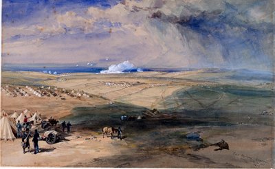 Cuarteles de Lord Raglan antes de Sebastopol, noviembre 1854 de William Crimea Simpson