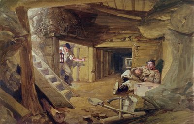 Mina en el Bastión du Mat, Sebastopol, Crimea de William Crimea Simpson