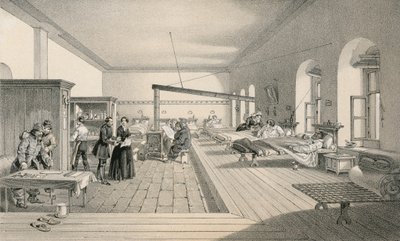 Una de las salas del hospital en Scutari de William Crimea Simpson