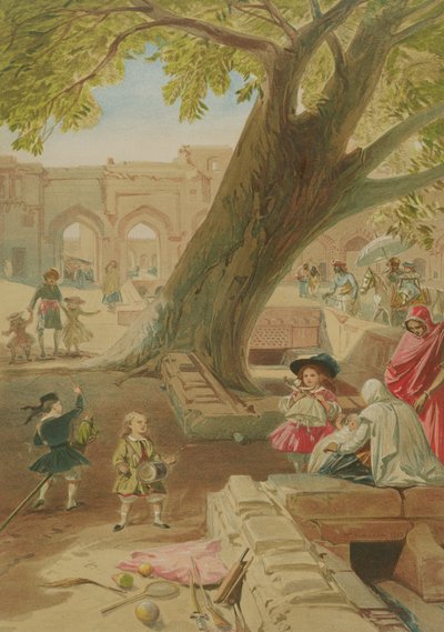 Árbol Peepul en el Palacio de Delhi, 1863 de William Crimea Simpson
