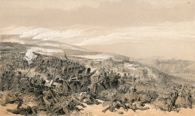 Segunda carga de los Guardias, cuando retomaron la batería de dos cañones en la batalla de Inkermann de William Crimea Simpson