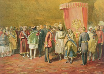 La primera investidura de la Estrella de la India, 1863 de William Crimea Simpson