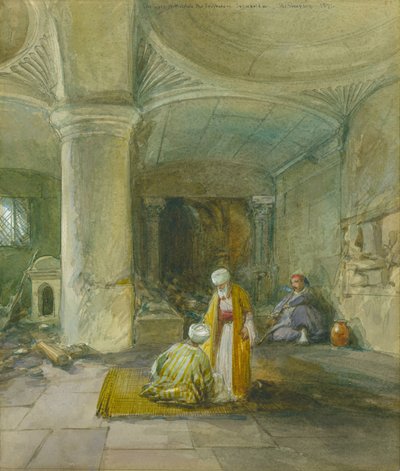 La puerta de Hulda la Profetisa, Jerusalén, 1871 de William Crimea Simpson